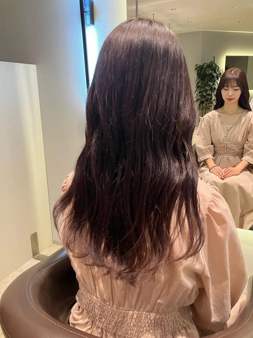 カラー ブラウンカラー レッドカラー OCHIAI KEISUKEのヘアスタイル