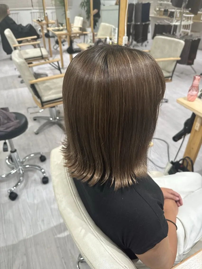 ミディアム カラー ヘアカラー トリートメント NANAMI 【Rico】のヘアスタイル