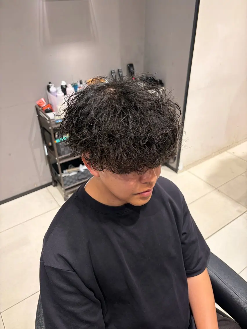 パーマ メンズ メンズパーマ ツイストスパイラルパーマ スパイラルパーマ 関内/メンズパーマ/ 男性専門/菊池蒼大のヘアスタイル
