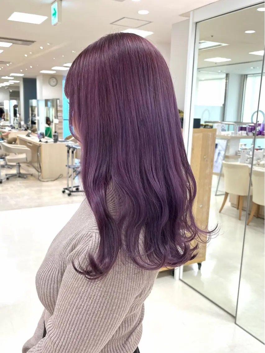 ロング カラー カット ヘアカラー トリートメント 暖色/ブリーチカラー 🎀 M i k uのヘアスタイル