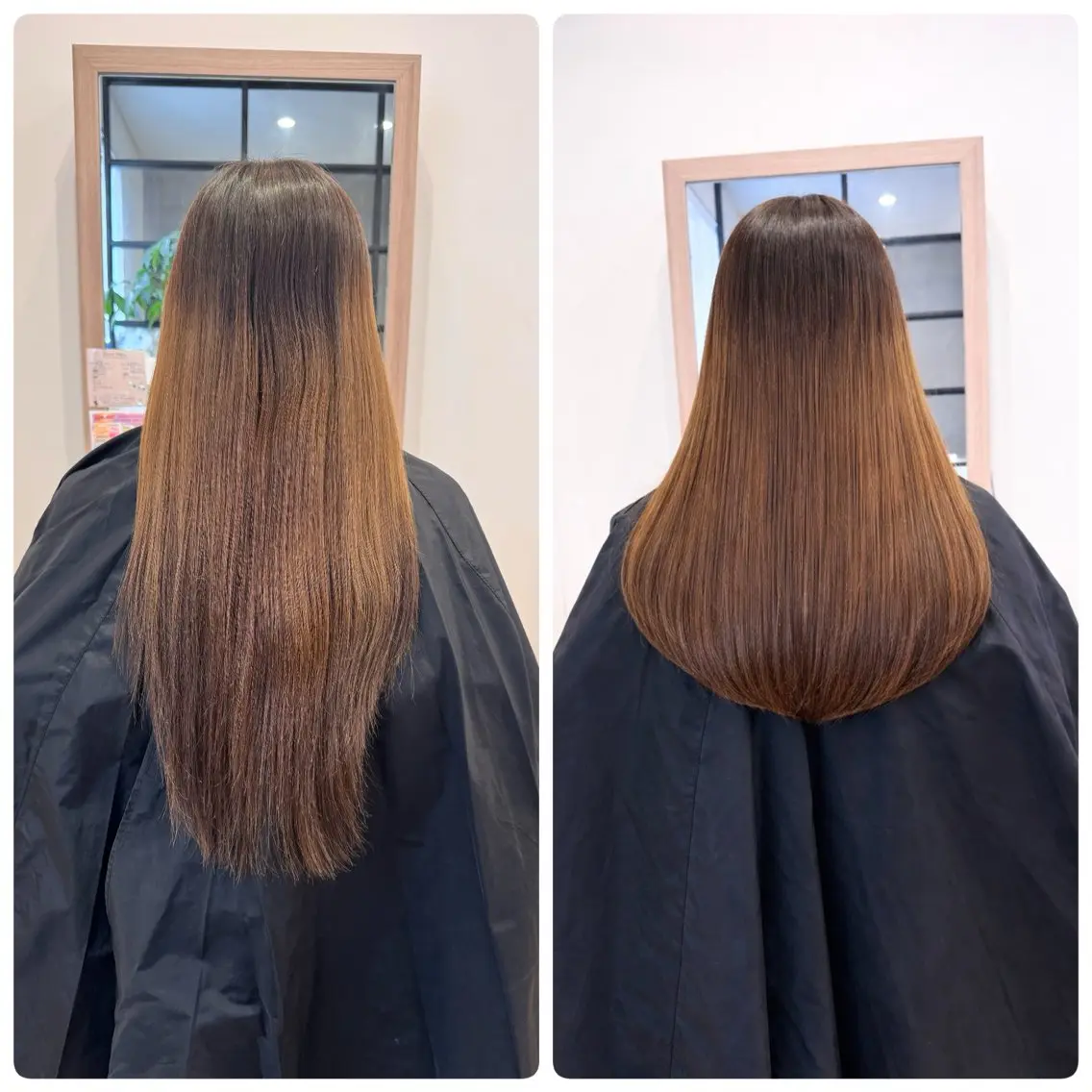 セミロング 髪質改善 レイヤーカット カット ヘアカラー トリートメント ✨長岡市韓国レイヤー /髪質改善/山下竣介のヘアスタイル