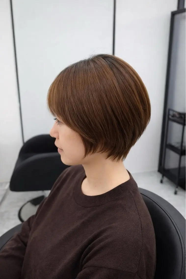 ショート カット トリートメント miku 🍑髪質改善サロンのヘアスタイル