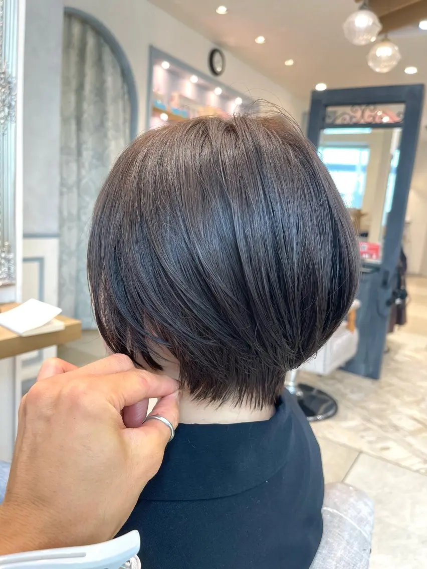 🌿オーダー数No.1 🌿 ショートカット&ハホニコトリートメントの写真