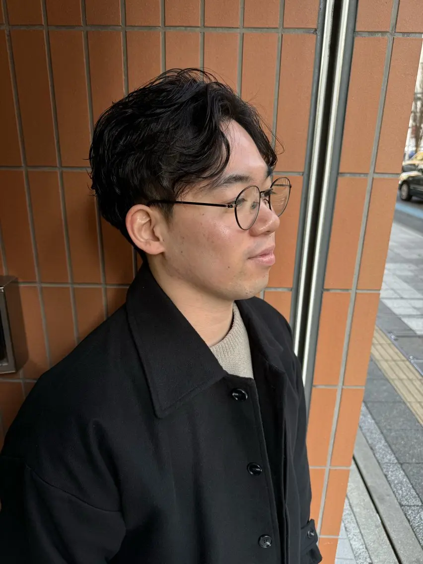 パーマ メンズ CHIC 蘭のヘアスタイル