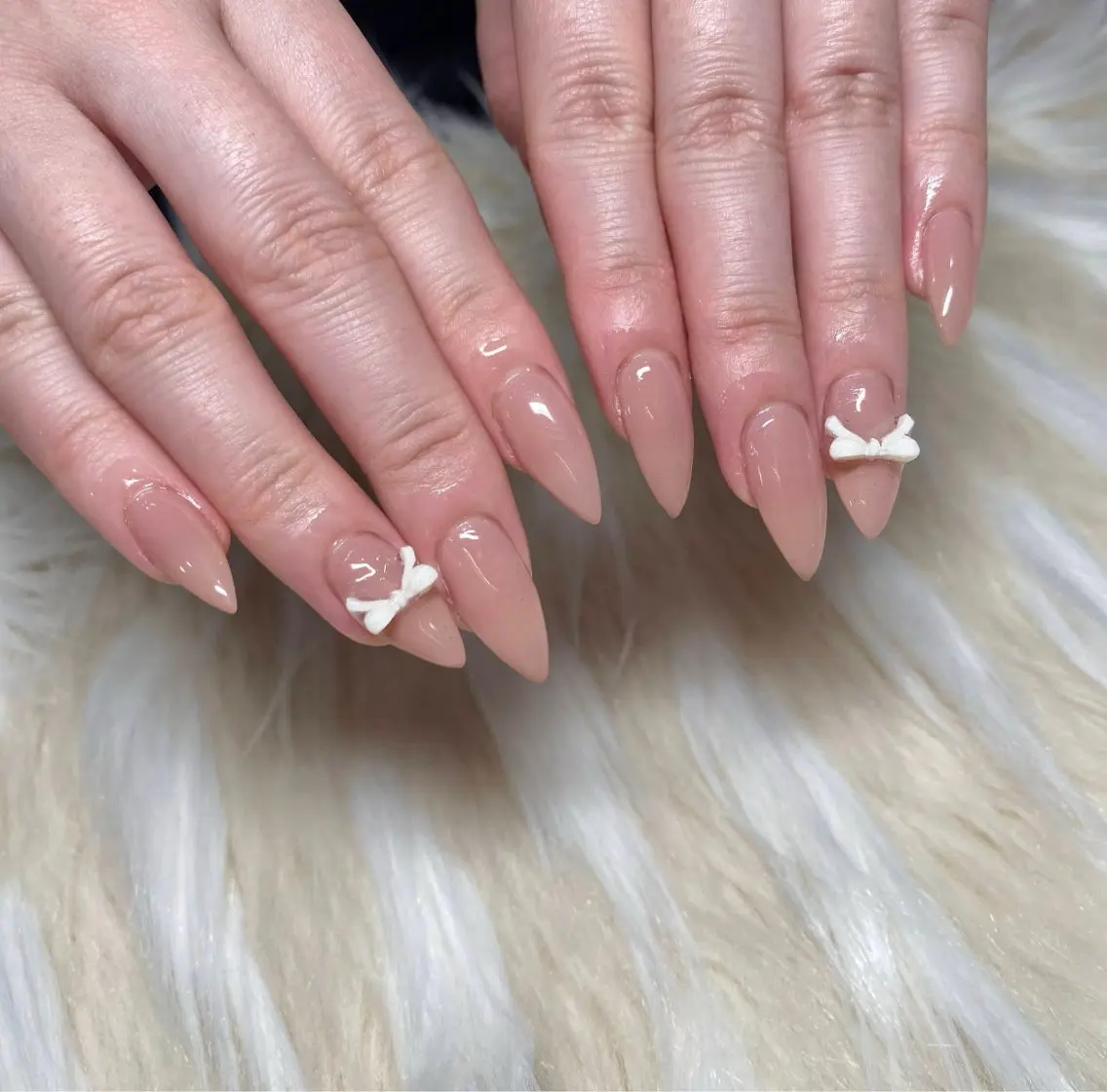 ネイル 長さ出し フレンチネイル ジェルネイル グラデーション 韓国ネイル ハンドネイル Nail&eye Belire 新宿のネイルデザイン