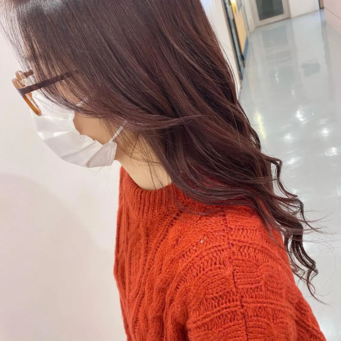ロング カラー マンツーマン女性 美容師 奏のヘアスタイル