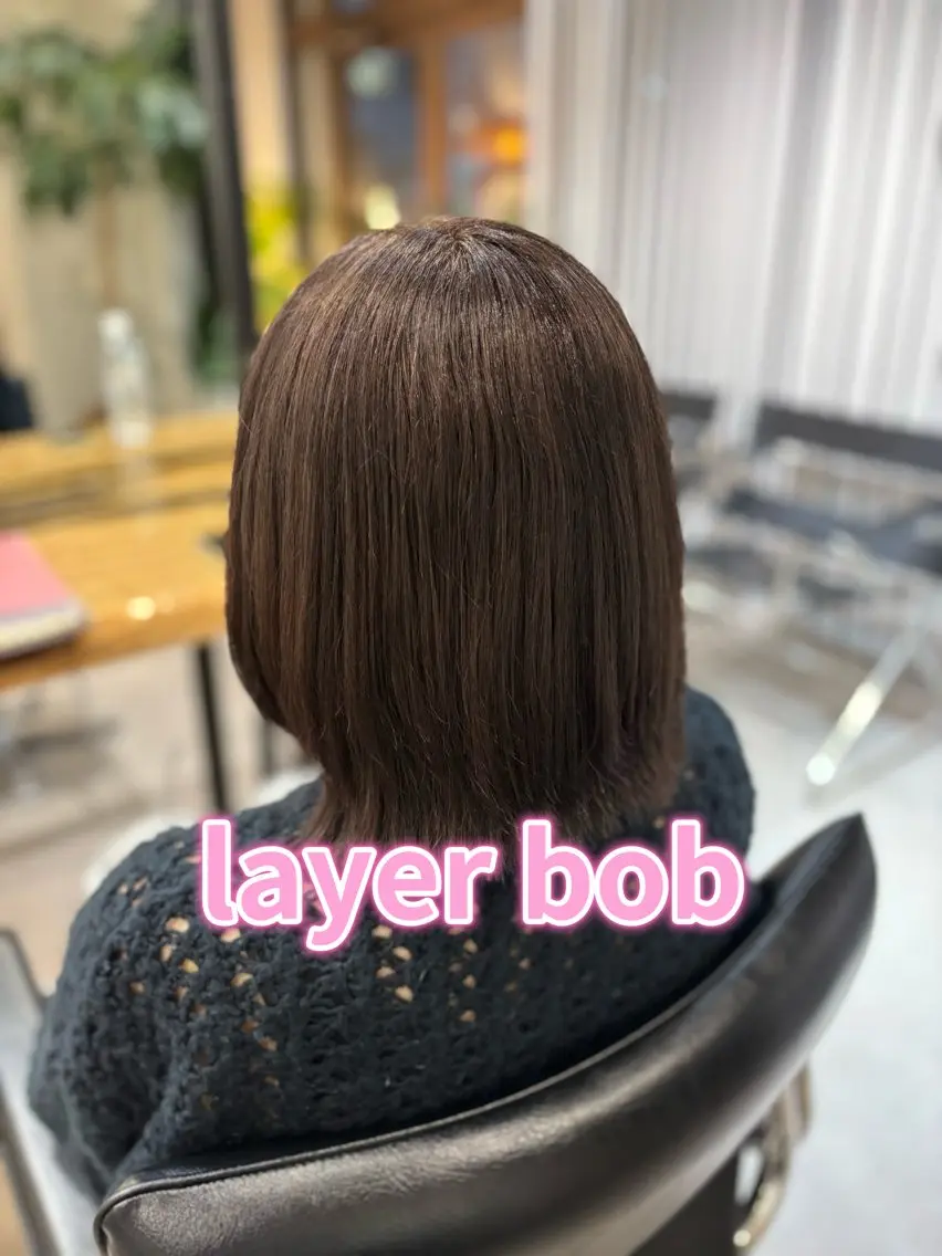 ショート ボブレイヤー ボブ レイヤーカット mihiro 🎀のヘアスタイル