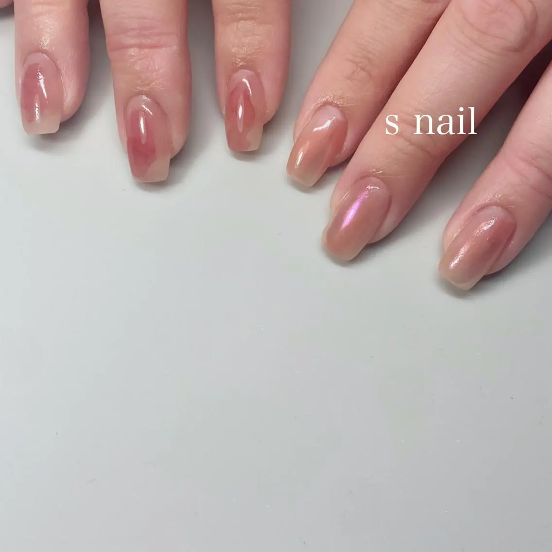 ネイル ニュアンスネイル ハンドネイル s nail さとよしみゆきのネイルデザイン