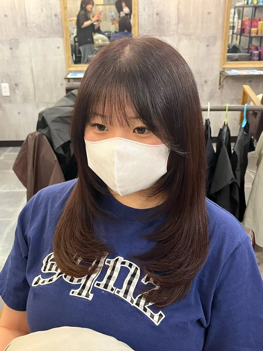 ミディアム 🤍 arisa🤍のヘアスタイル