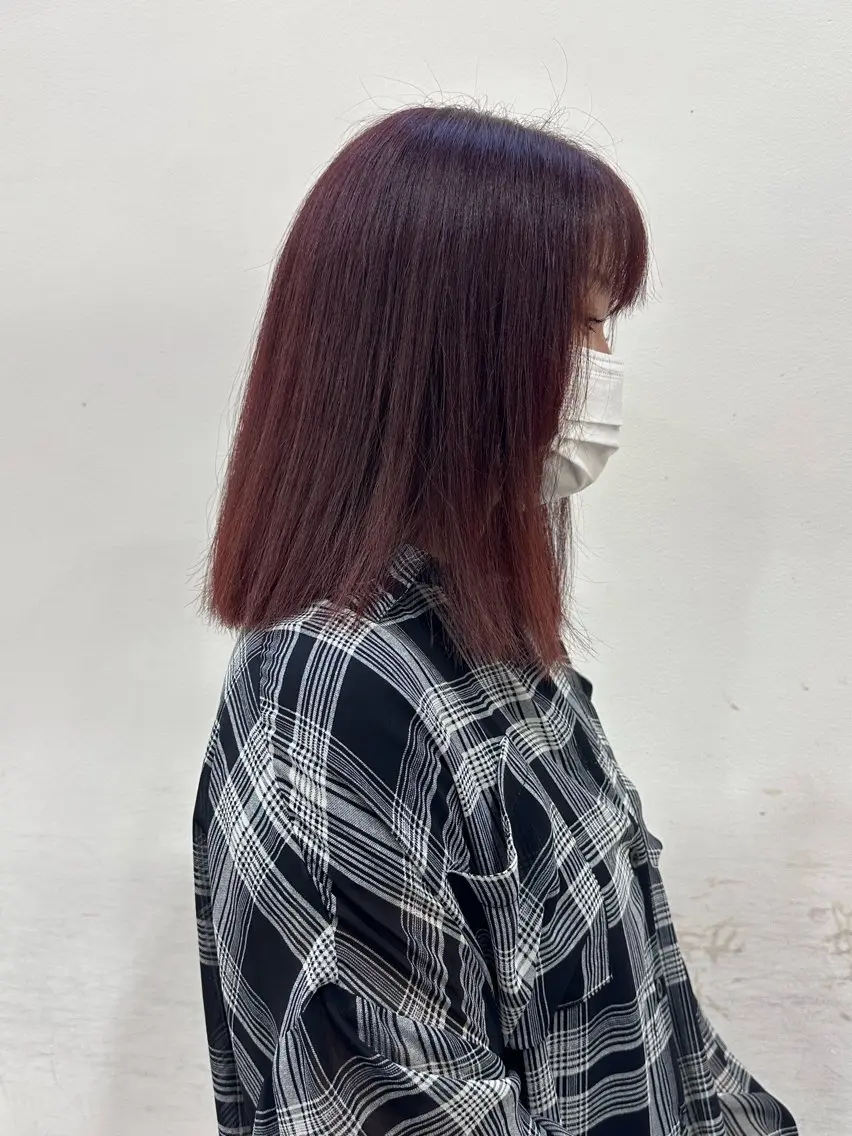 ミディアム カラー REM/阿佐ヶ谷 takeruのヘアスタイル