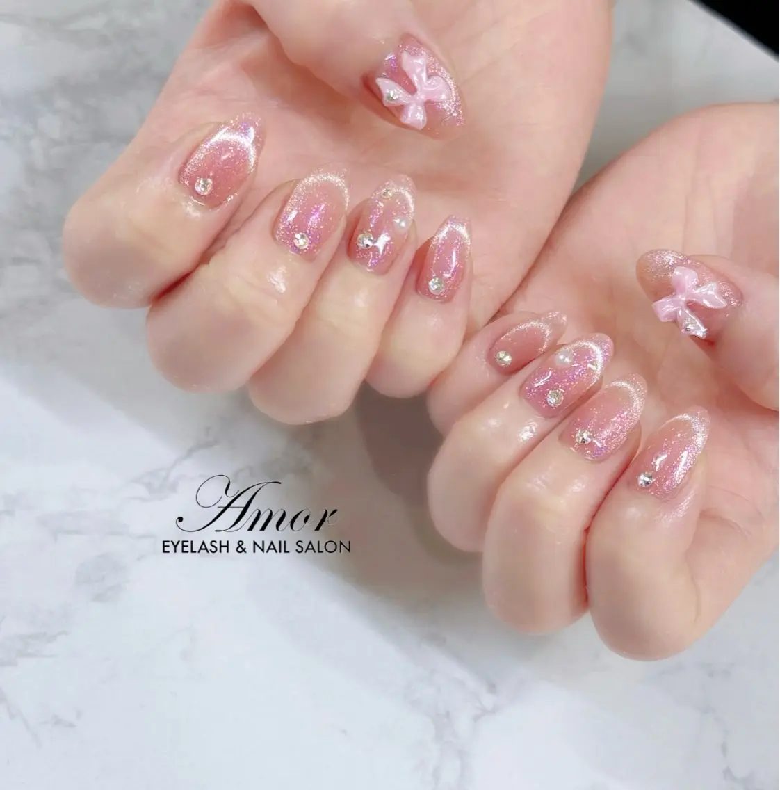 ネイル ワンホンネイル 🍒Hono Nail°˖✧のネイルデザイン