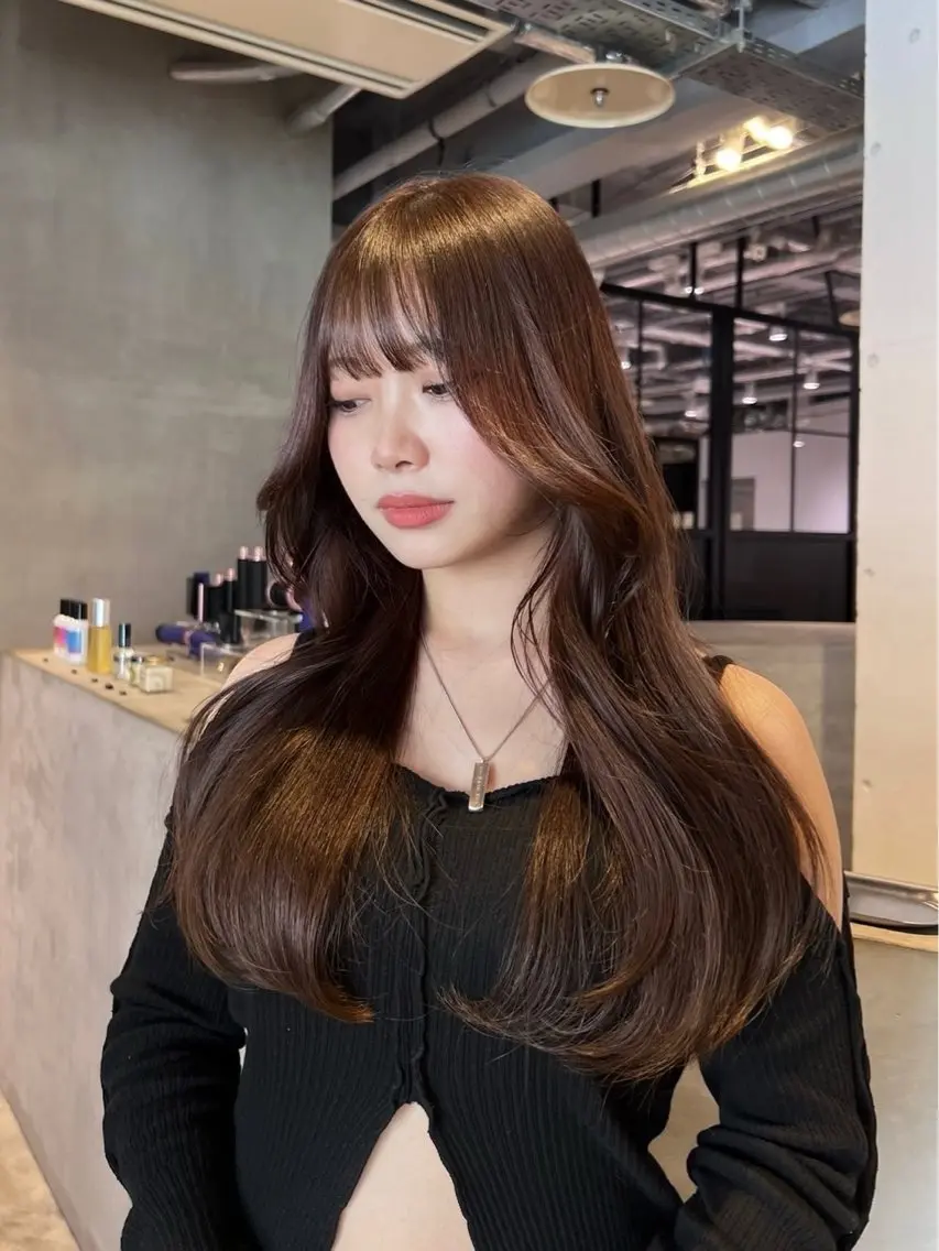ロング ヘアカラー ソエジマ タイスケのヘアスタイル