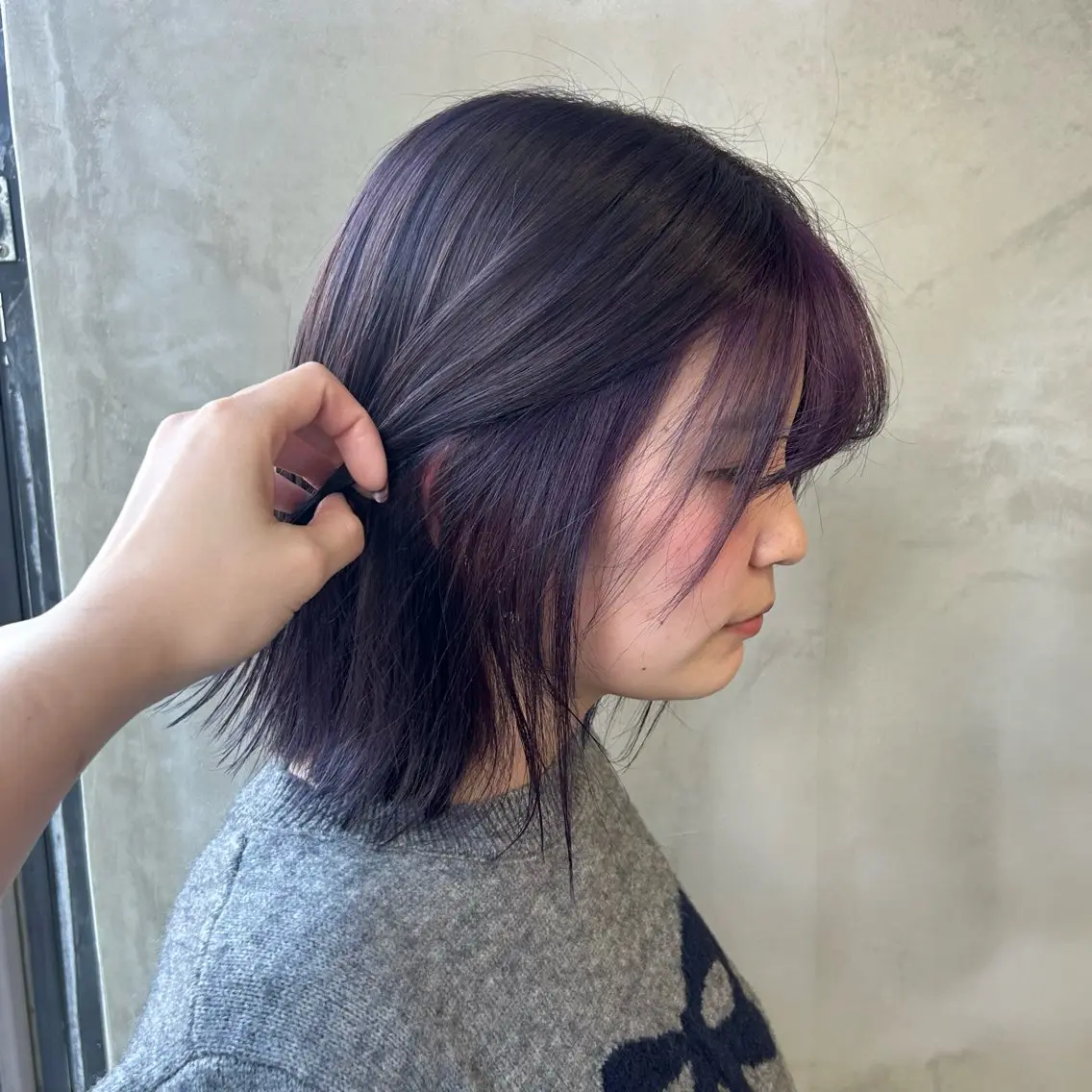 ミディアム ヘアカラー KUMA🧸インナー /メンズパーマのヘアスタイル