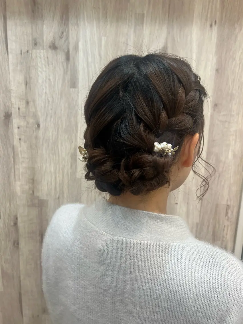 ヘアアレンジ ヘアセット ヘアメイクネイリスト hidemi中目黒のヘアスタイル
