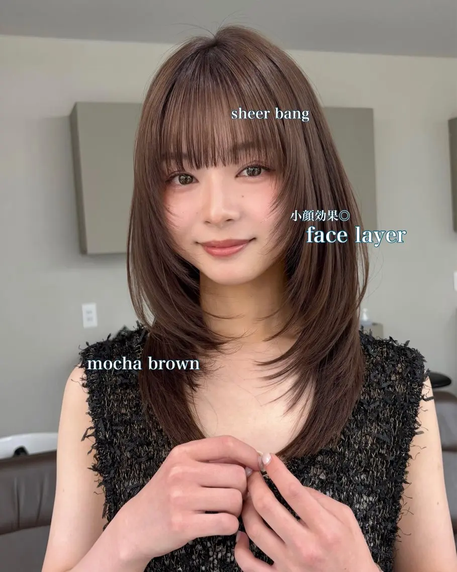 セミロング カラー カット ヘアカラー manami/ ハッシュレイヤーのヘアスタイル