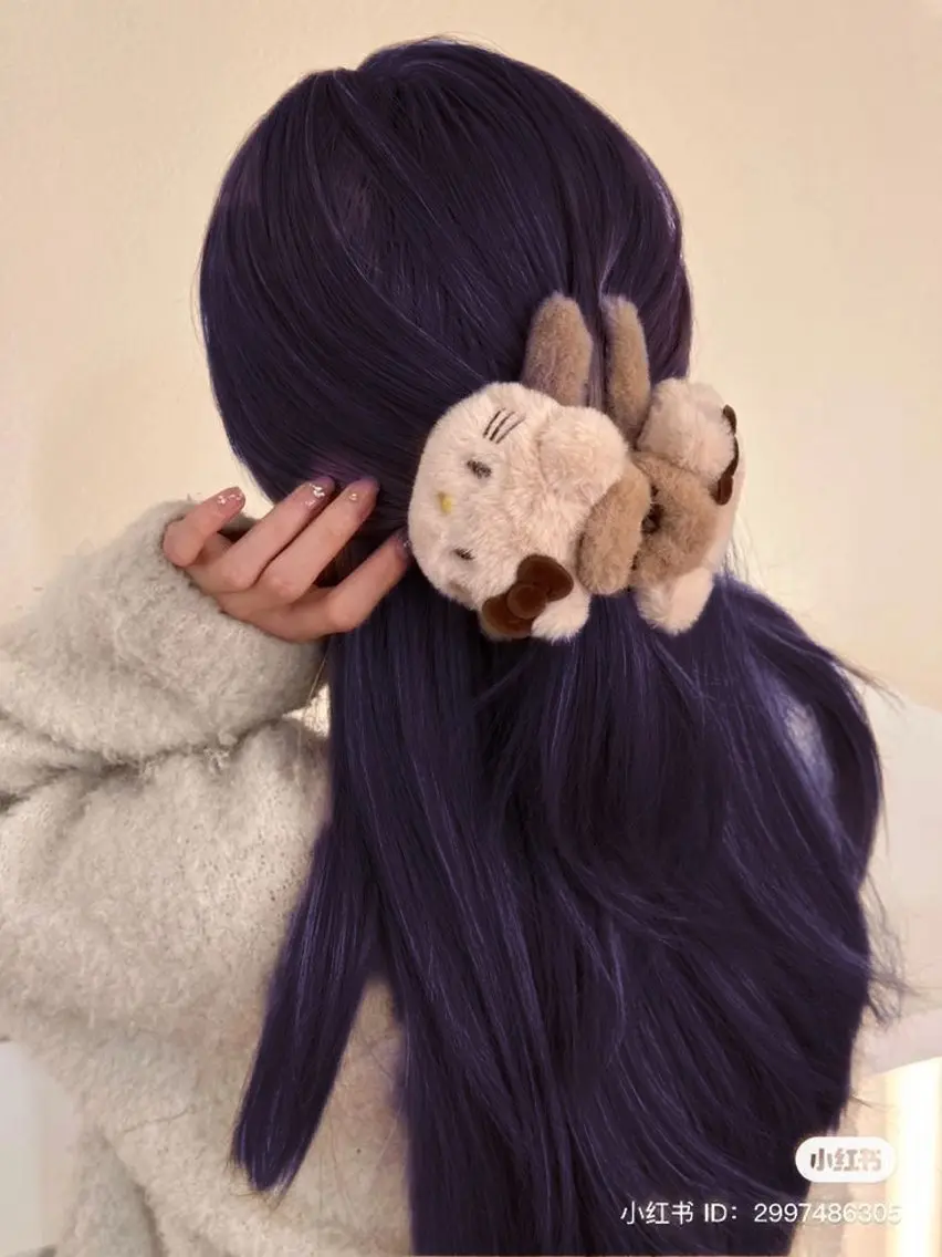 ロング カラー ラベンダーカラー ラベンダー💜 グレージュ🩶のヘアスタイル