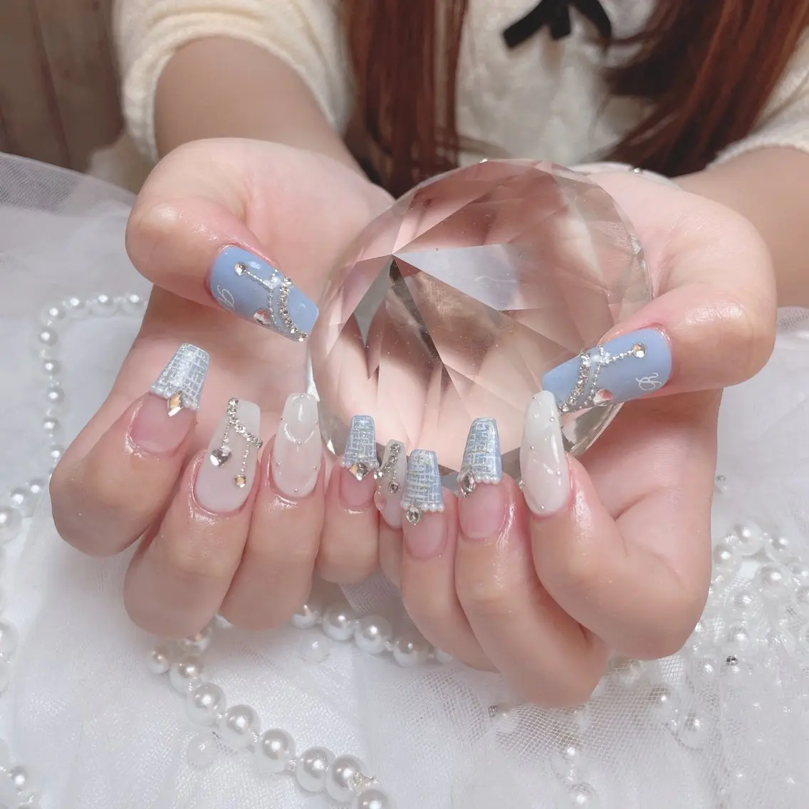 ネイル フットネイル フレンチネイル ジェルネイル ガーリー グラデーション ハンドネイル D.d Nail Moeのネイルデザイン