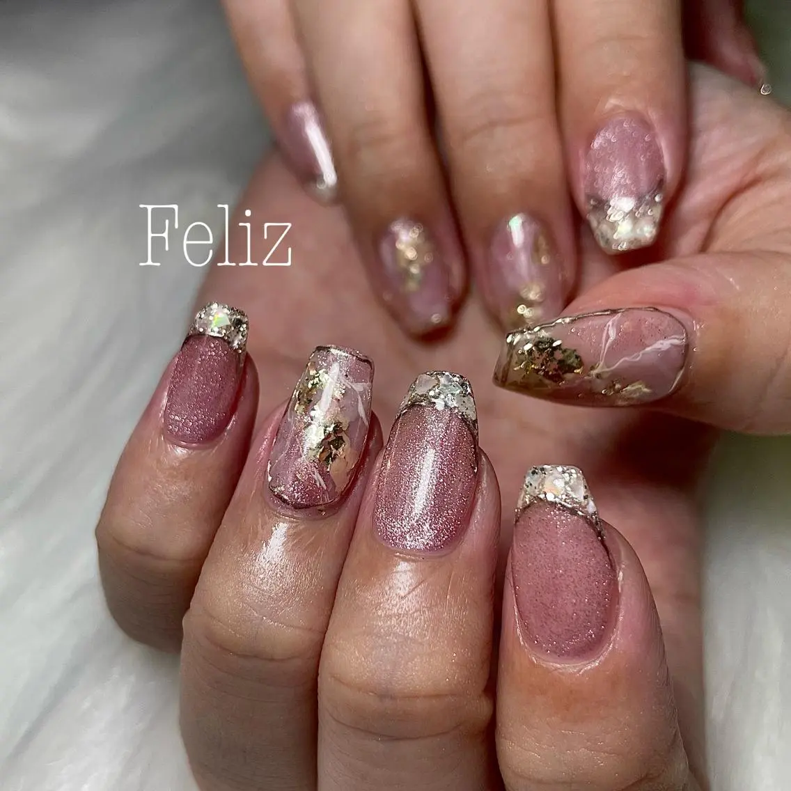 ネイル ハンドネイル フットネイル ハンドケア Feliz yuukaのネイルデザイン
