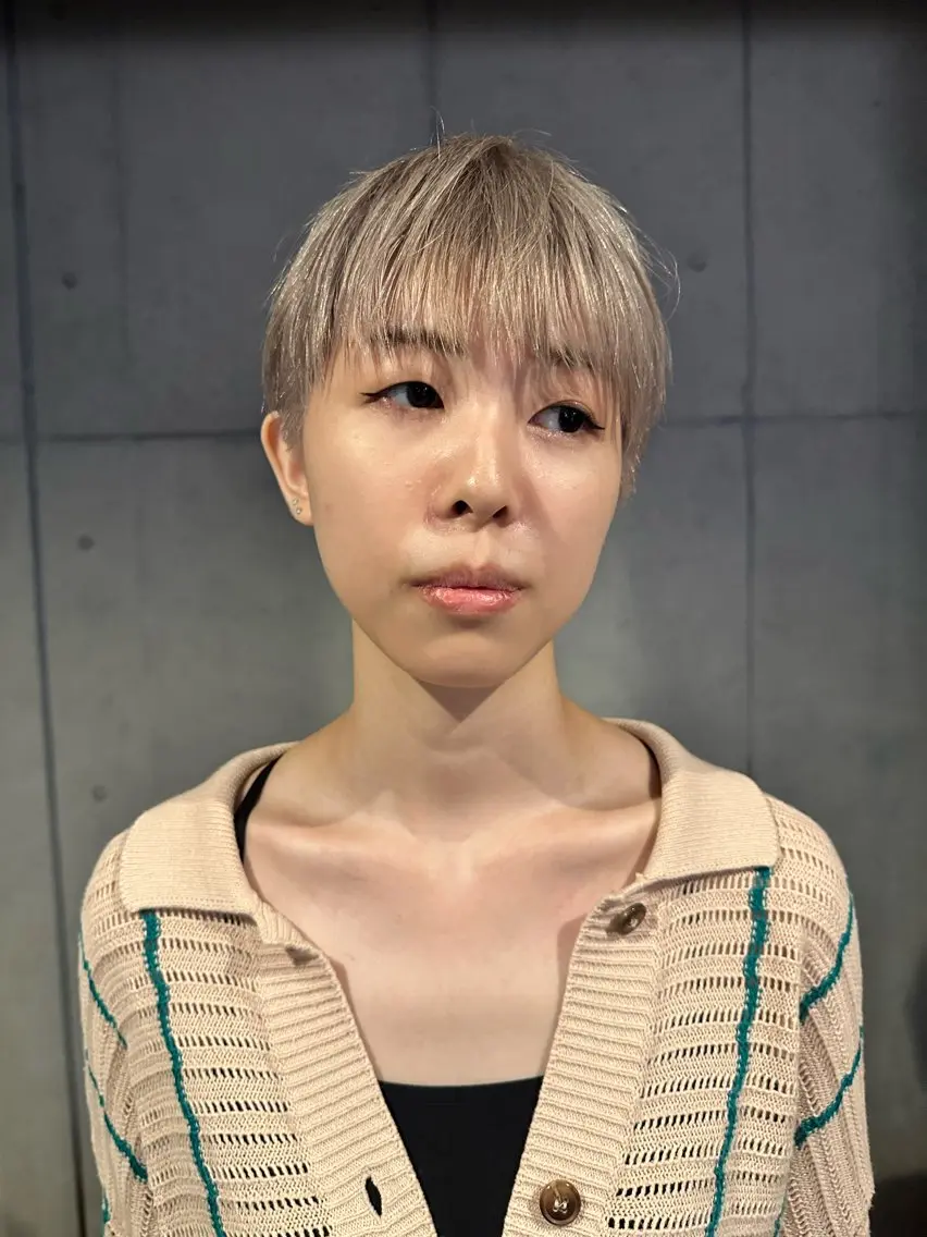 ショート カラー カット ヘアカラー トリートメント 似合わせウルフ/ レイヤー/山本祐輔のヘアスタイル
