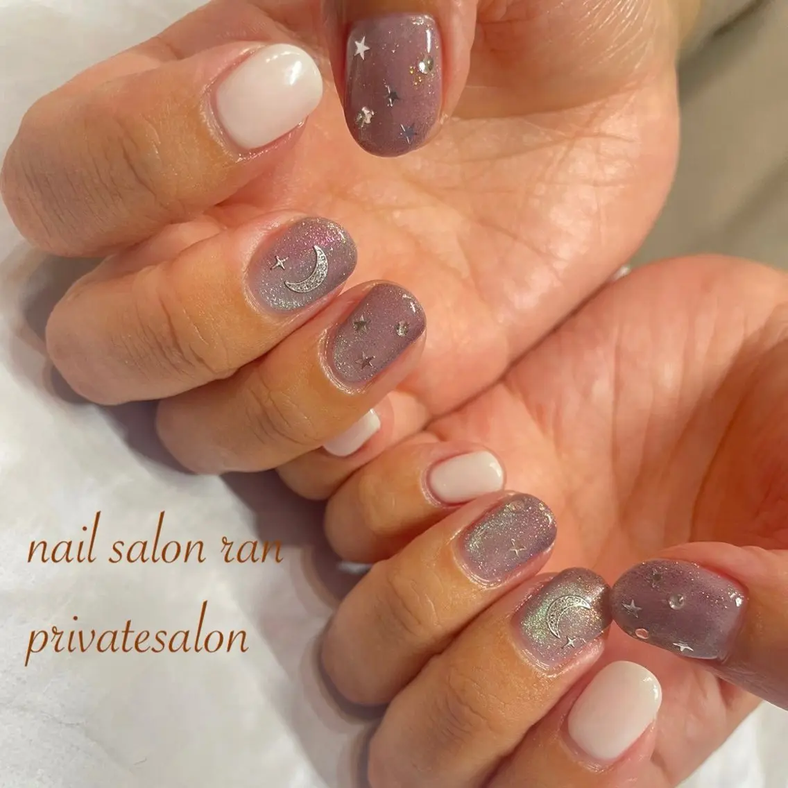 ネイル マグネットネイル ハンドネイル ハンドケア nailsalon ranのネイルデザイン