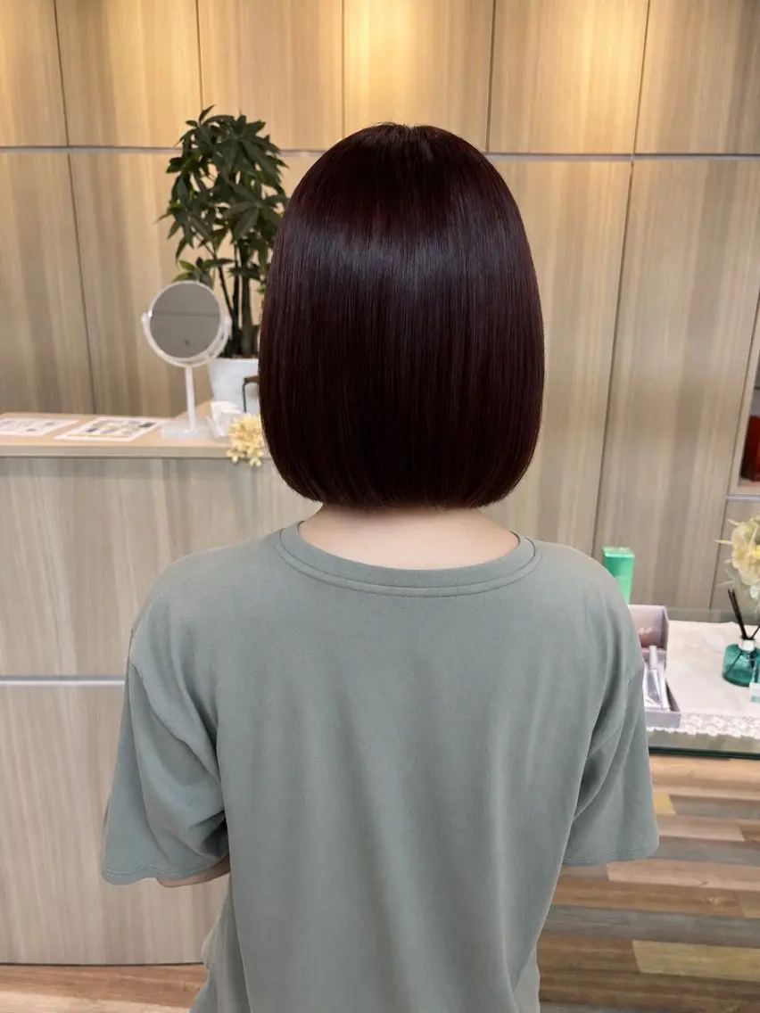 ミディアム カラー 岩崎 太陽のヘアスタイル