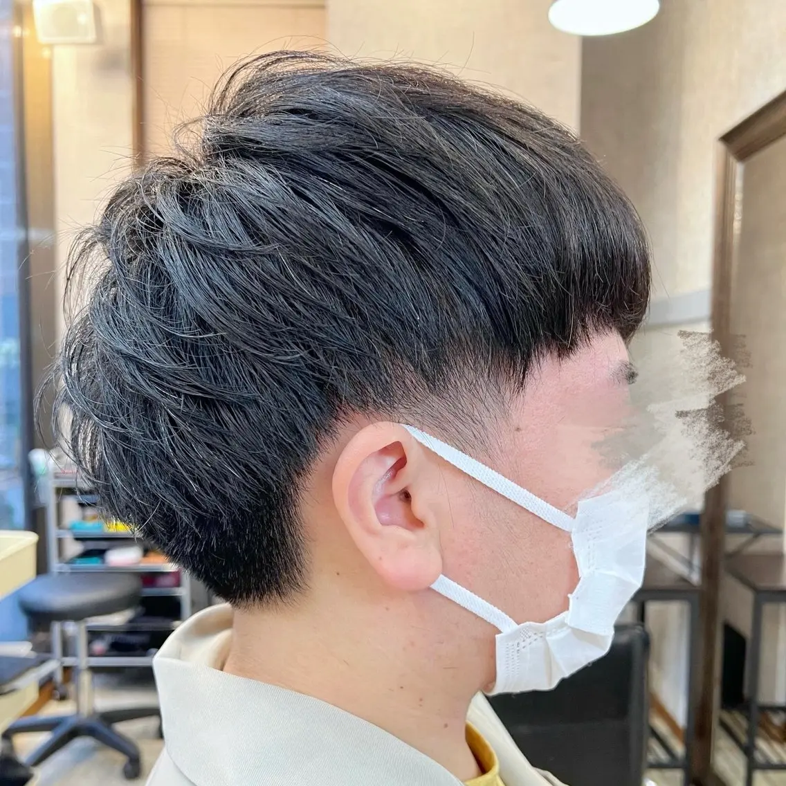 メンズ マッシュ 刈り上げ カット 高島 梨瑚のヘアスタイル