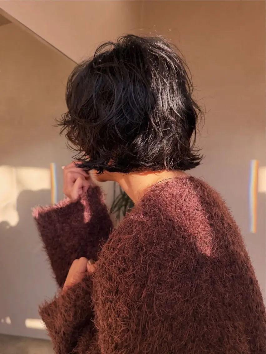 ショート パーマ YUUKI/ウルフ .ボブパーマのヘアスタイル
