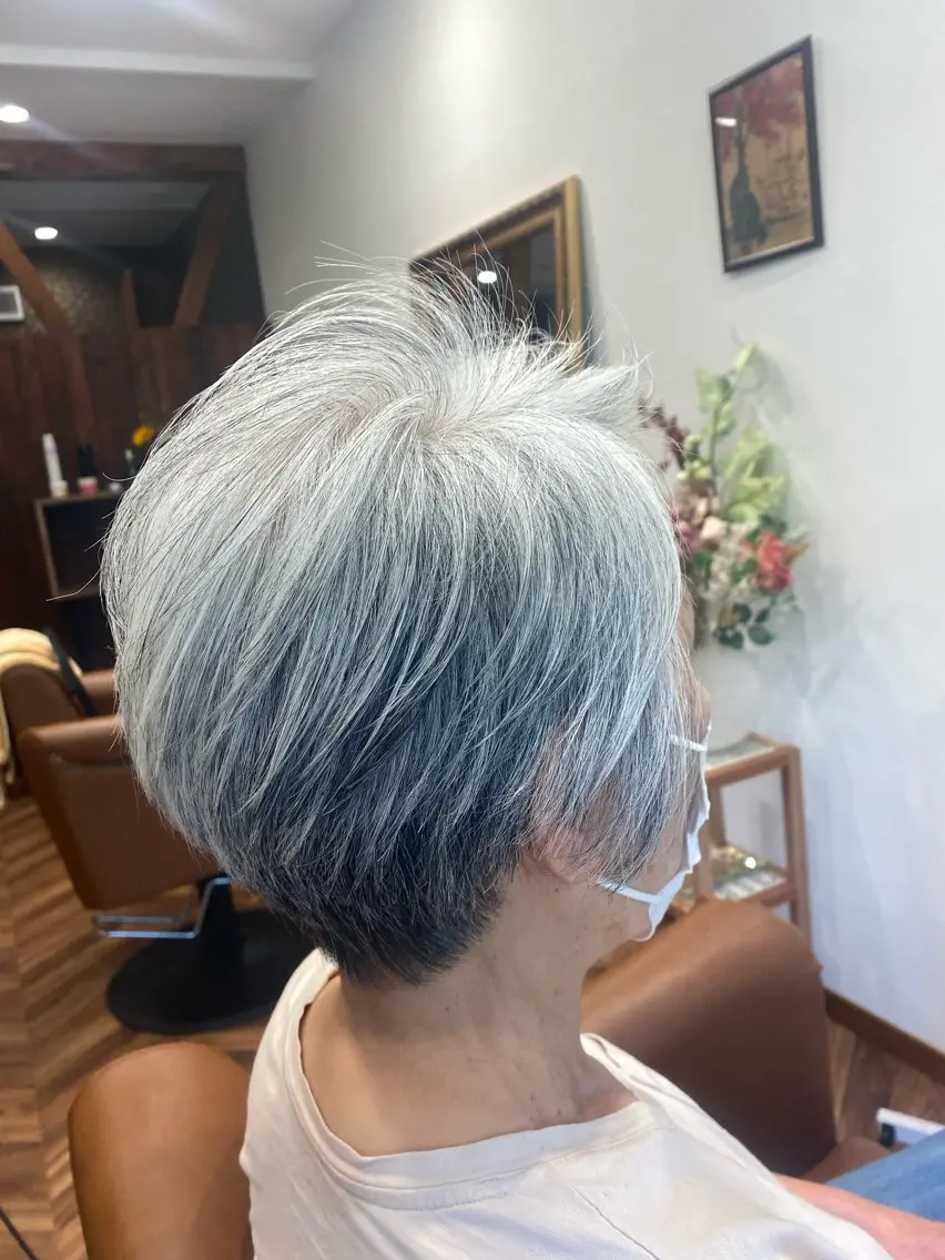ショート 【似合わせカット 】🦋岩崎 美保🐾のヘアスタイル