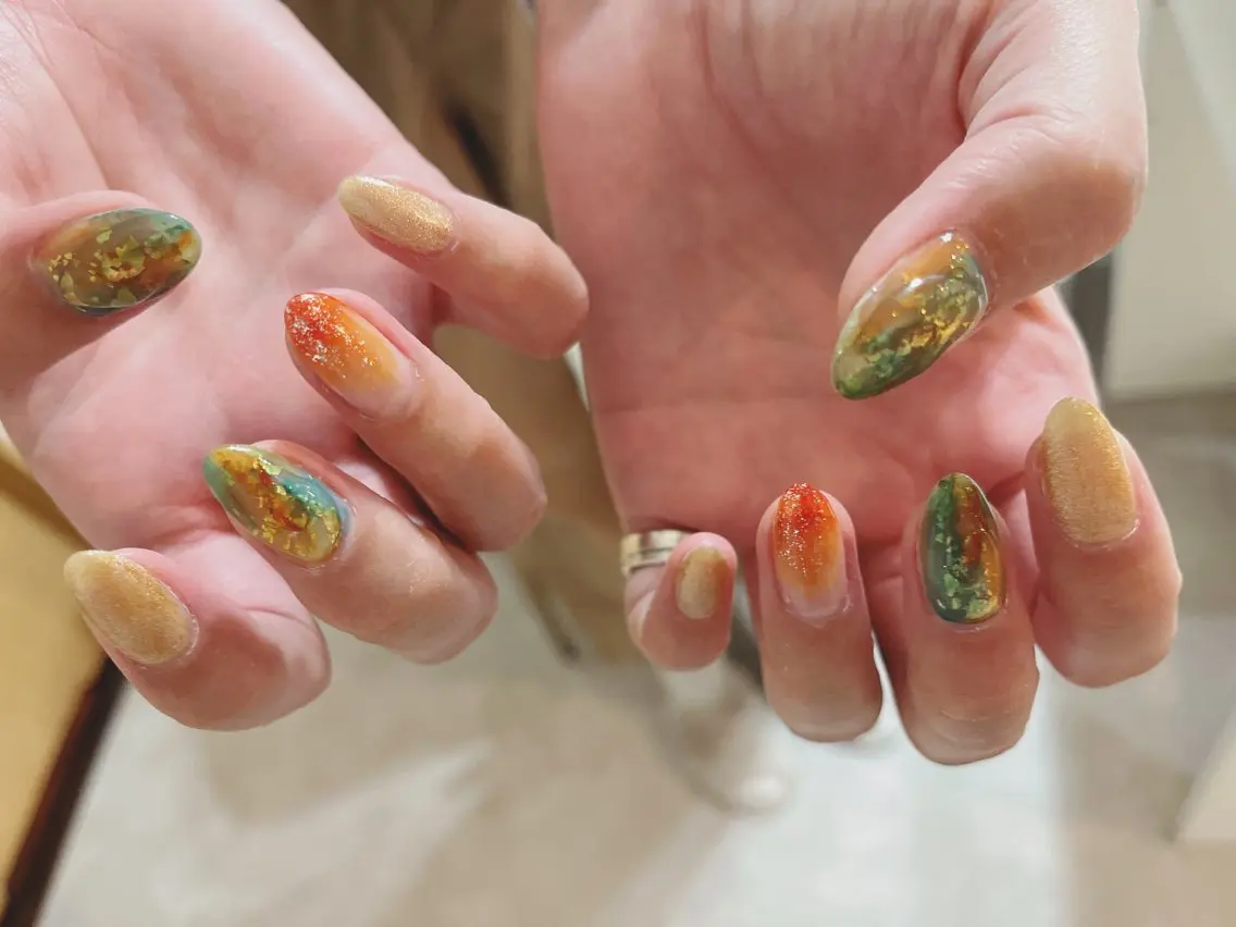 ネイル ハンドネイル kiki nail &brow二子玉川のネイルデザイン