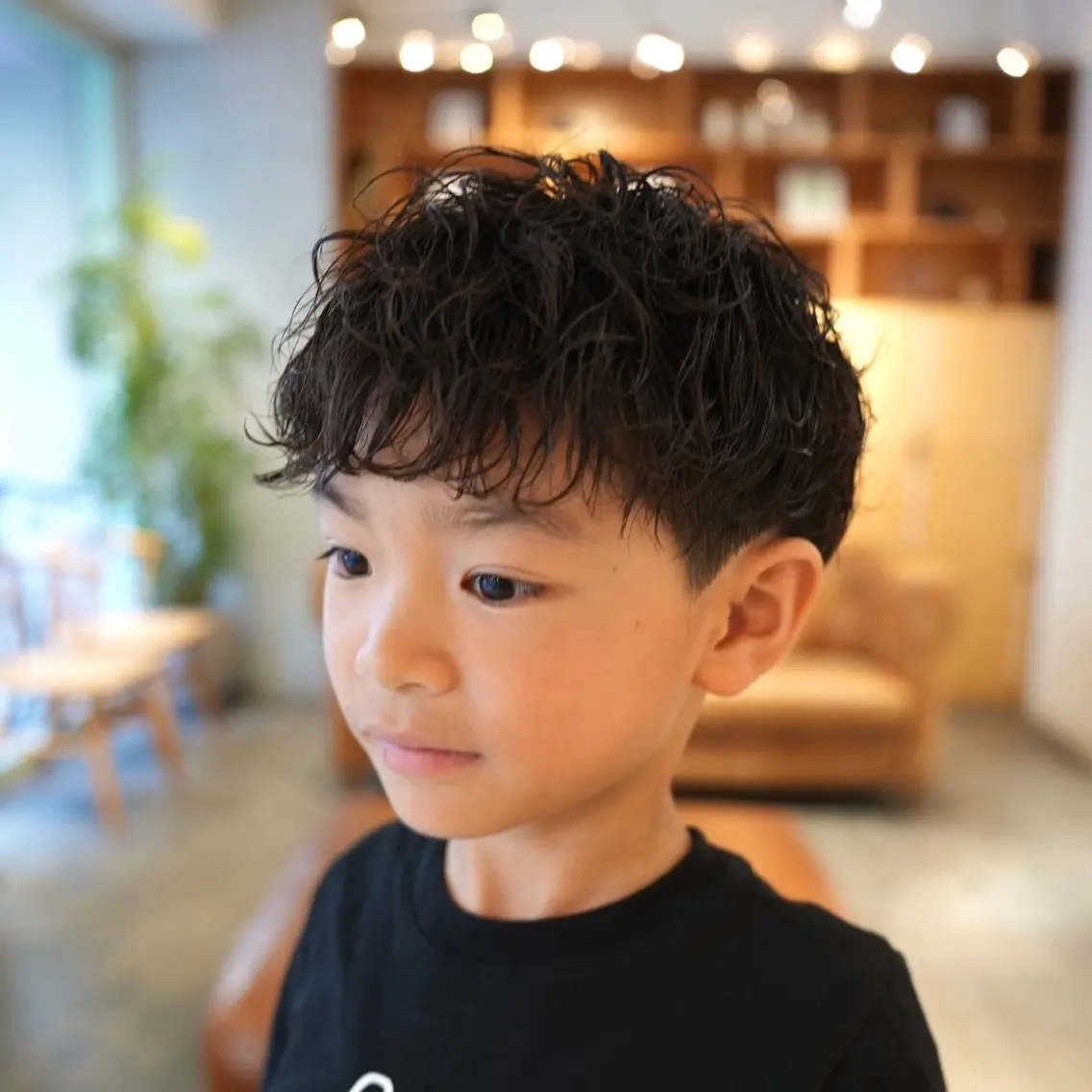 ショート キッズ カット パーマ メンズヘア/髪質改善 上野 聖斗🌱‬‪のヘアスタイル