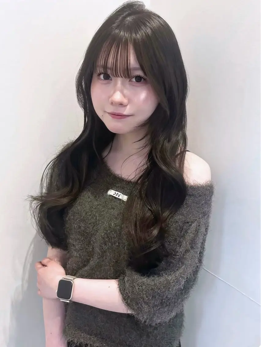 カラー 透明感カラー グレージュ ヘアカラー 奈良 優亜のヘアスタイル