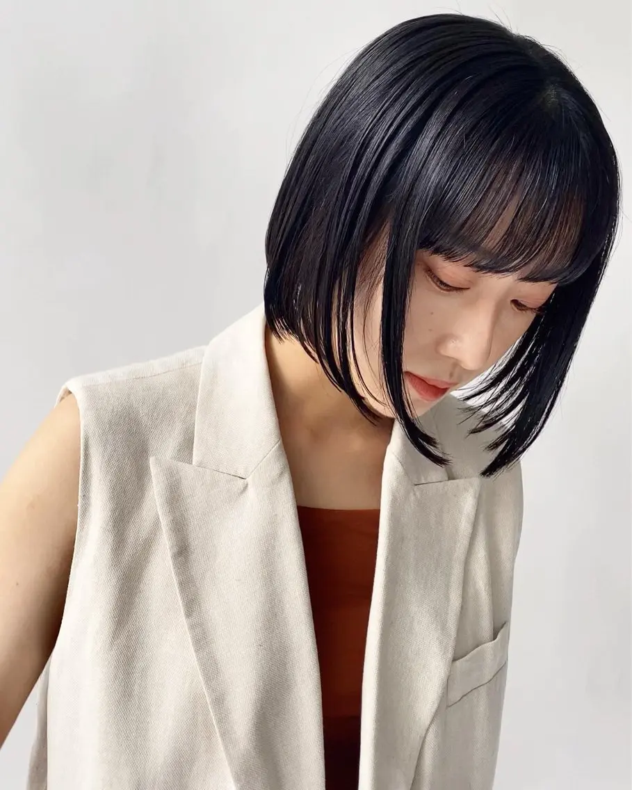 ミディアム カット ヘアカラー カット特化 /BLUET/新宿のヘアスタイル