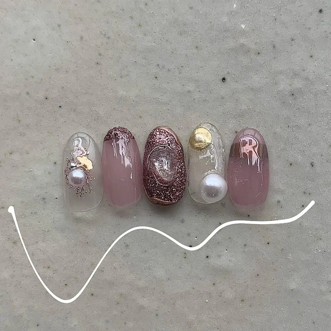 ネイル ハンドネイル ハンドケア lylynail YUUKAのネイルデザイン