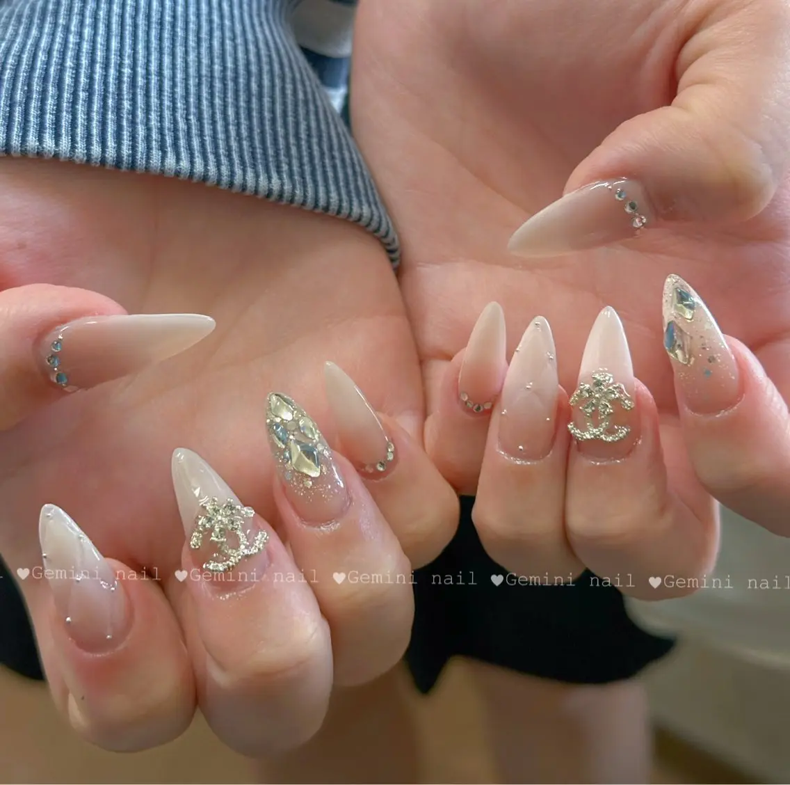 ネイル ネイルチップ Gemini nail.Yukiのネイルデザイン