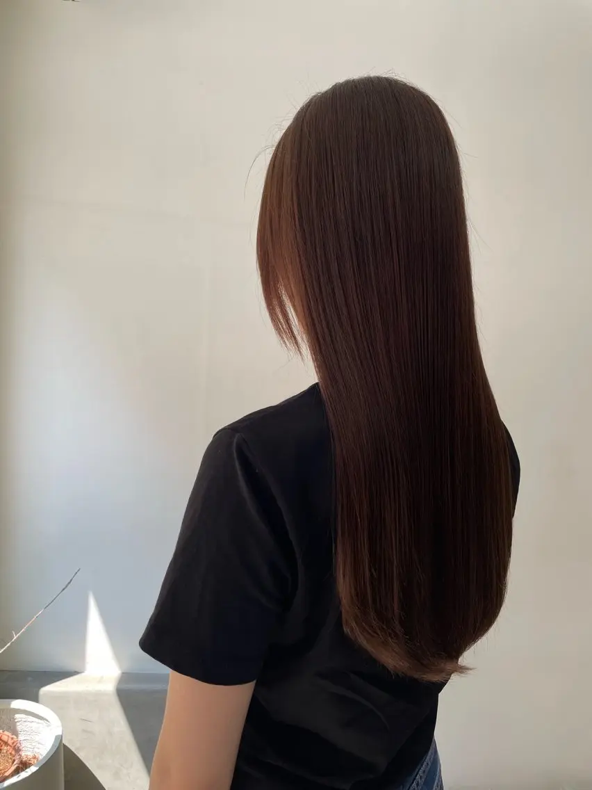 ロング 縮毛矯正 塚田 政生のヘアスタイル