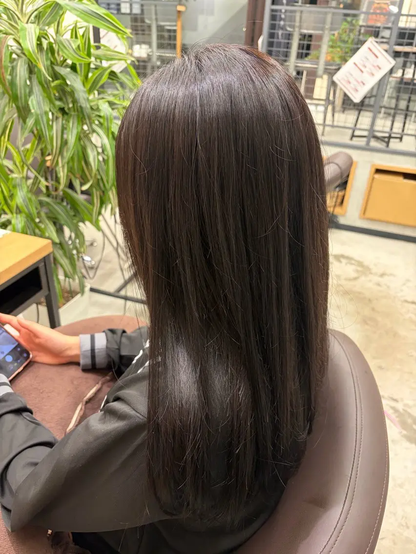 ✂️カット➕✨艶カラー【ワンカラー】➕メンテナンストリートメント🫧の写真