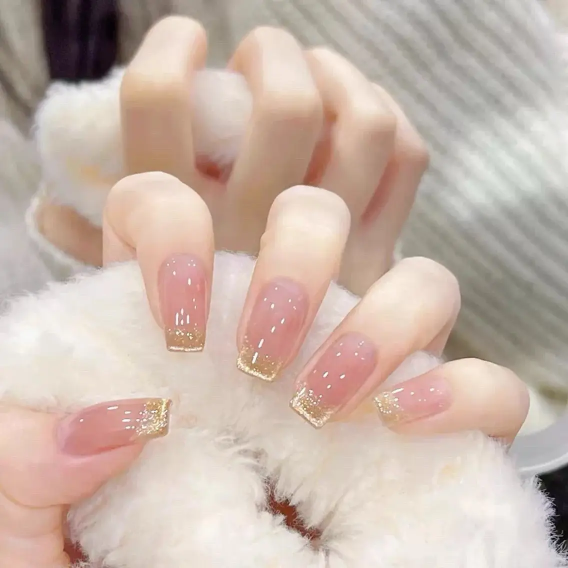 ネイル フレンチネイル マグネットネイル マグネットフレンチ ハンドネイル Mirpop nailのネイルデザイン