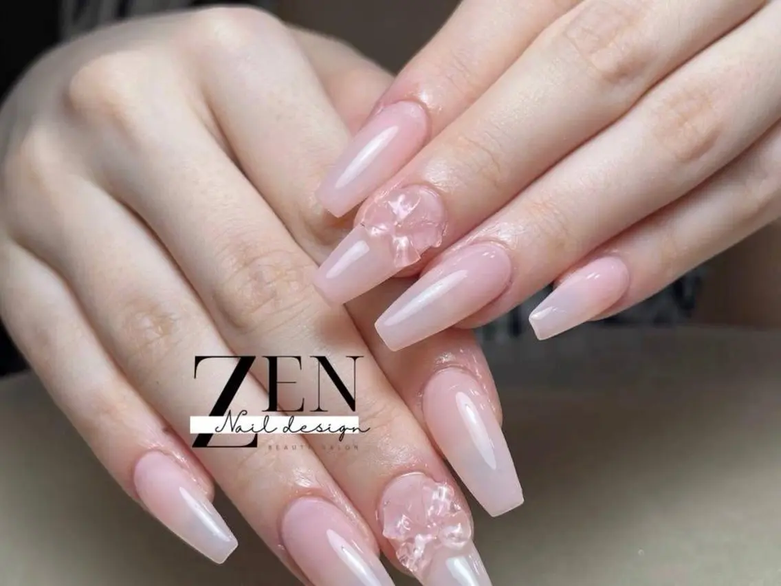 ネイル チークネイル 長さ出し フレンチネイル 韓国ネイル マグネットネイル ハンドネイル Zen Nail Design 池袋のネイルデザイン
