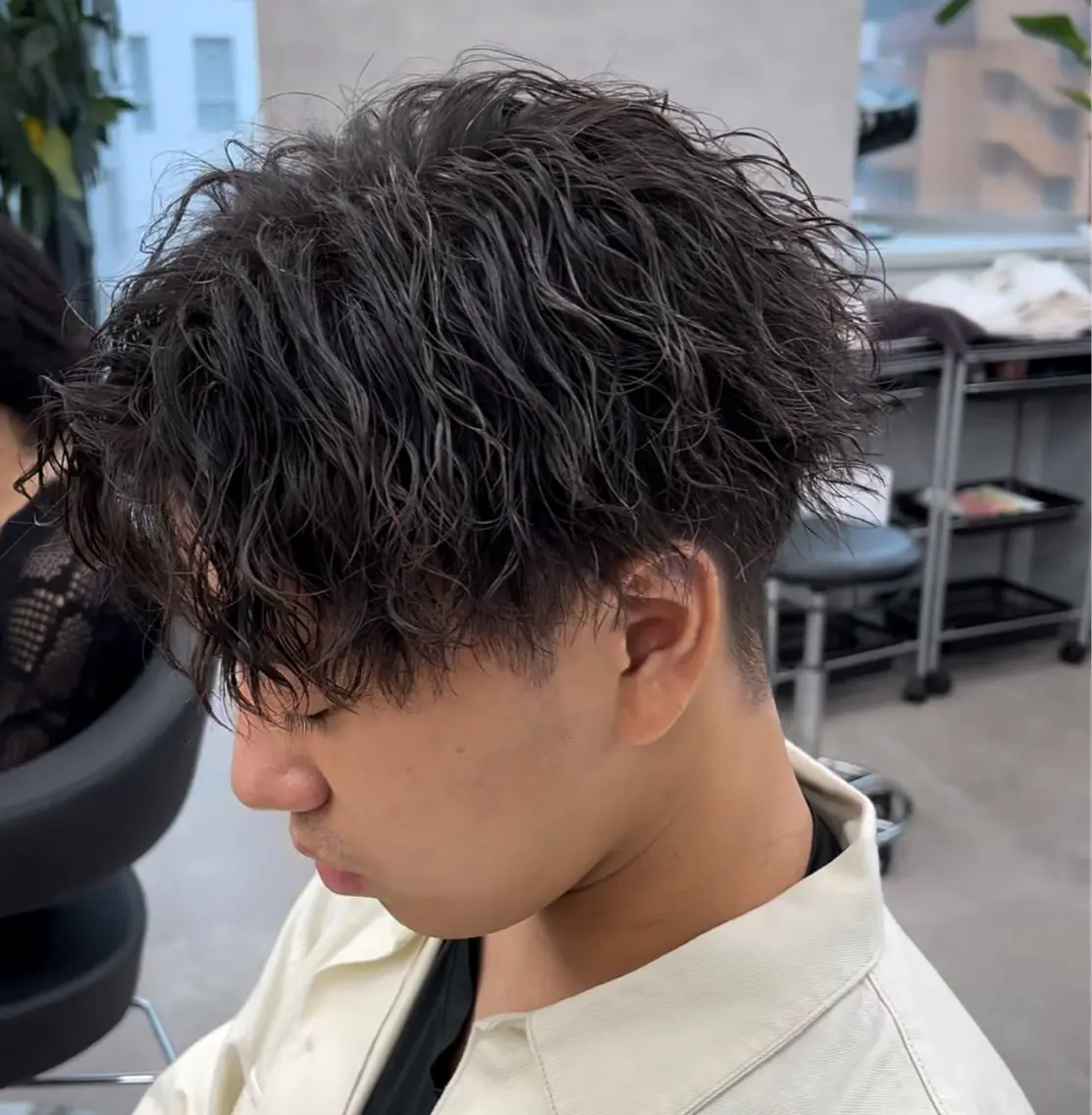 パーマ メンズ カット パーマ トリートメント ヘッドスパ ヘアセット 新世代パーマ⚡️ の達人トモ⚡️のヘアスタイル
