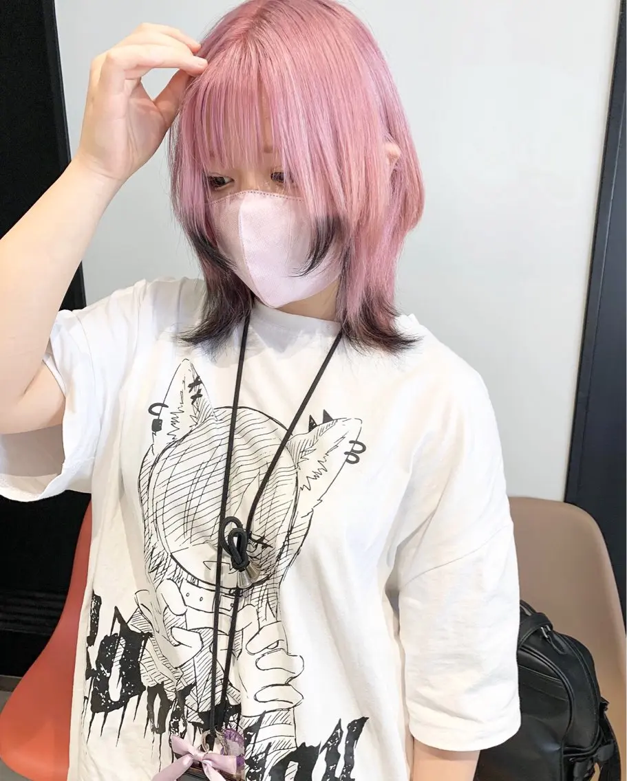 ショート カラー kanta 梅田 韓国ハイトーンのヘアスタイル