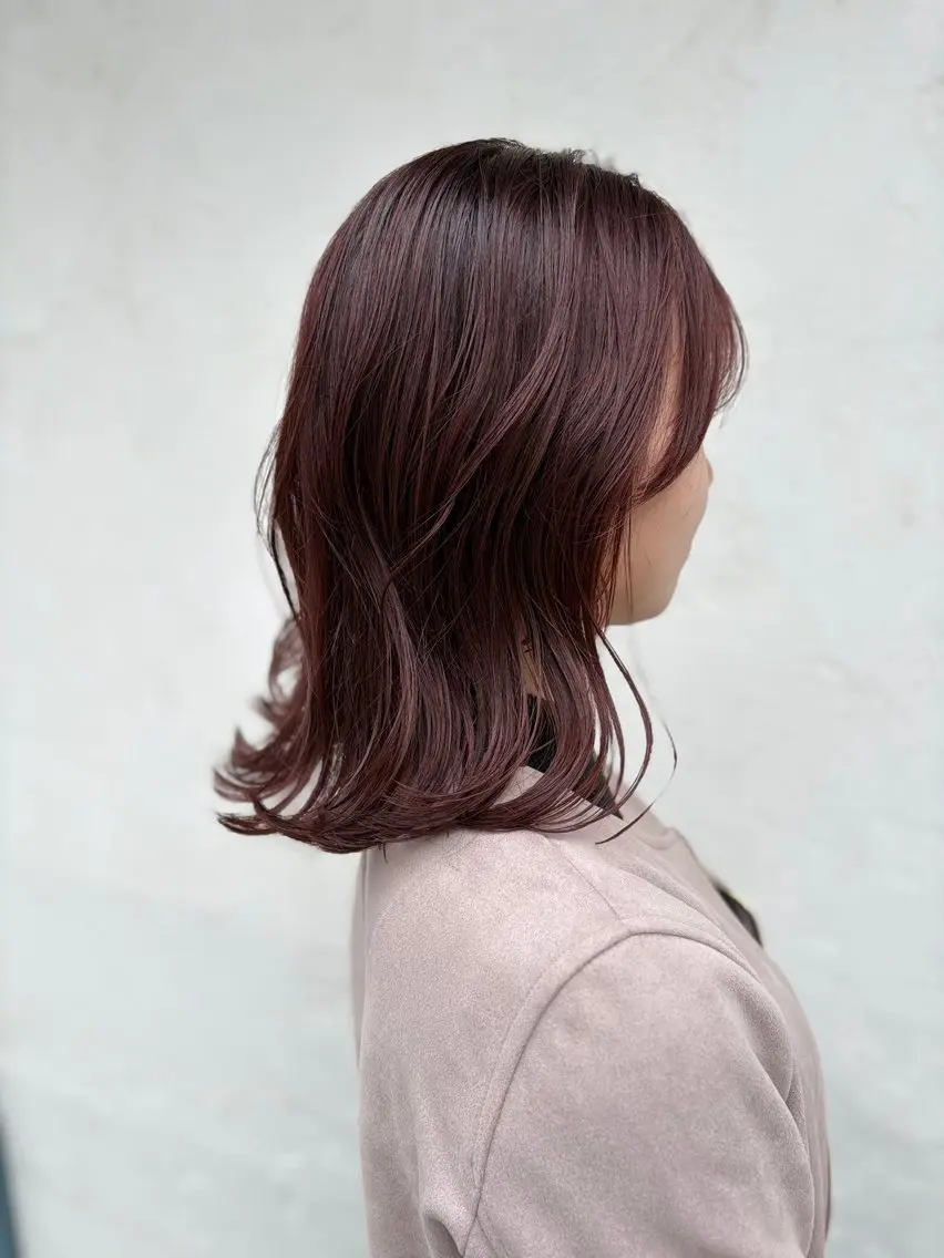 ミディアム カラー ヘアアレンジ ブリーチなし透け感/ マンツーマン/Ryoのヘアスタイル