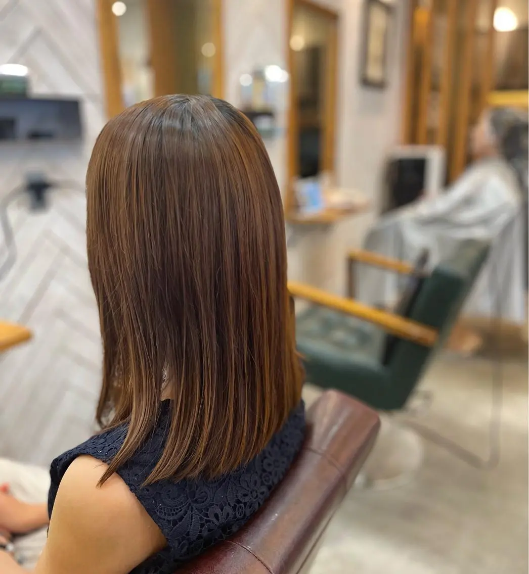 セミロング カット 藤沢駅徒歩3分 ✨KAZUのヘアスタイル