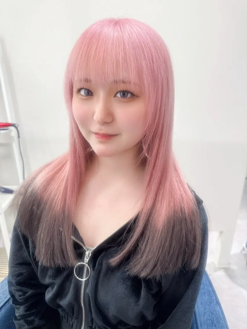 ロング カラー ベージュカラー 黒髪 ピンクカラー ホワイトベージュ カット ヘアカラー BOXmico. 宇都宮弘樹のヘアスタイル