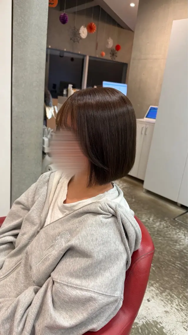 ミディアム ヘアカラー かわしま ゆずかのヘアスタイル