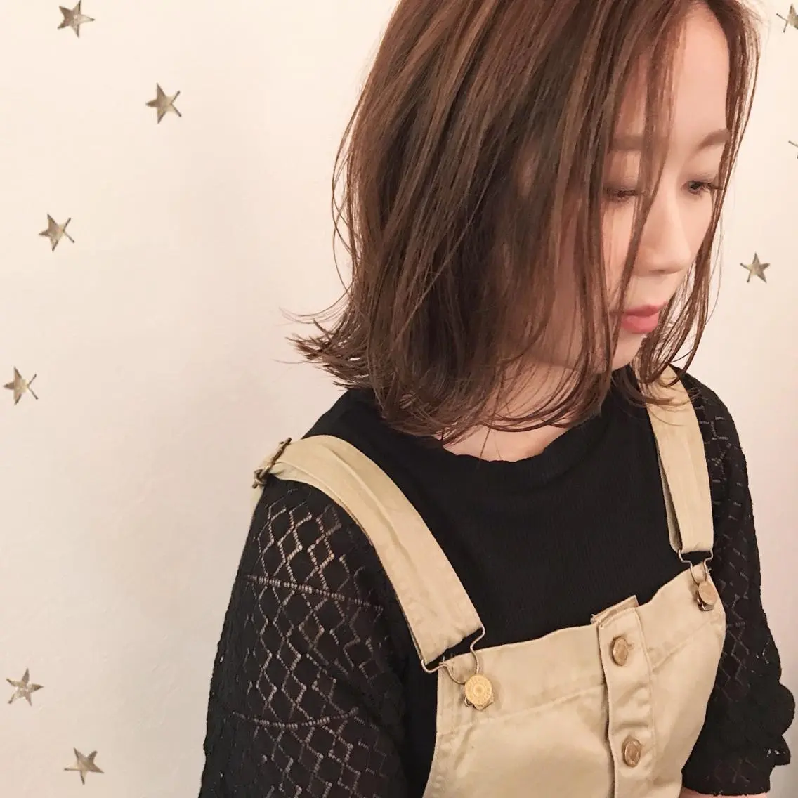 ミディアム 市川 千夏のヘアスタイル