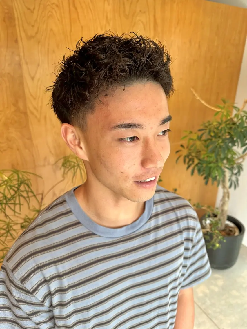 ショート パーマ メンズ メンズパーマ 🔥メンズ特化 /パーマ&カット🌀のヘアスタイル