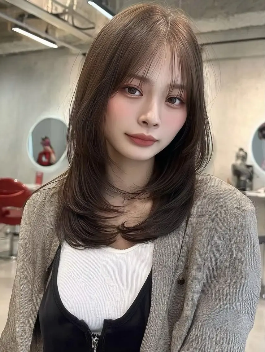 セミロング カット ヘアカラー 透明感/似合わせ/ 村田七夕のヘアスタイル