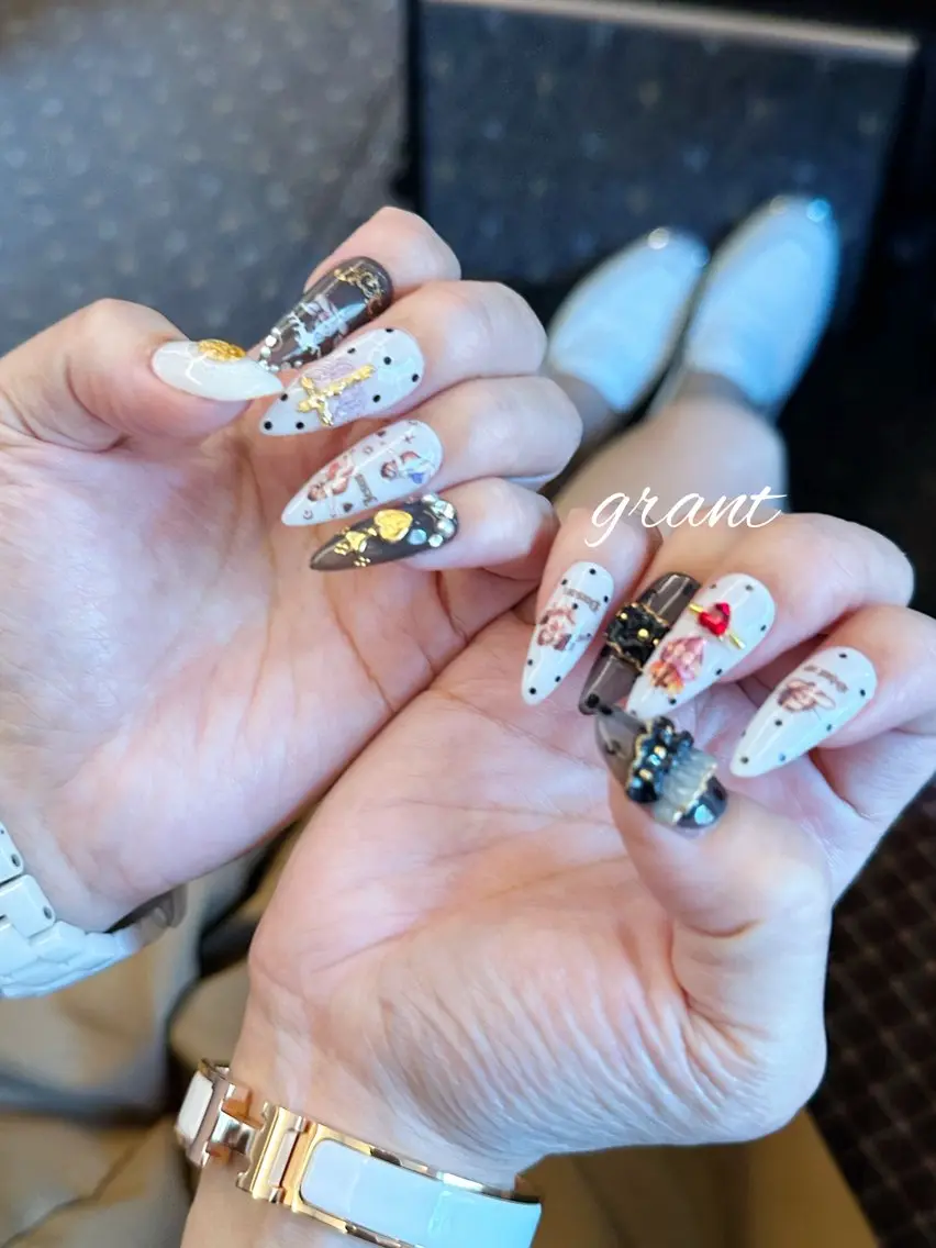 ネイル 長さ出し ハンドネイル nailsalon grantのネイルデザイン