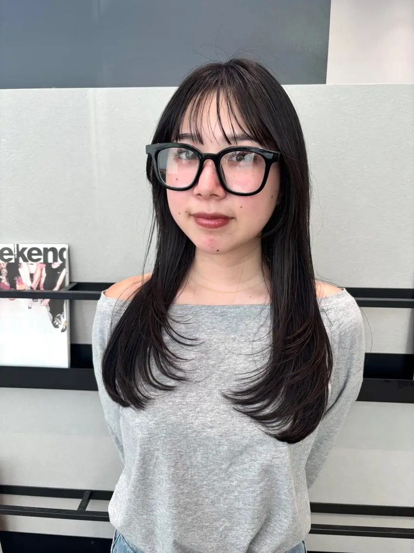 ロング カラー レイヤーカット カット ヘアカラー 透明感カラー/ レイヤーkotonoのヘアスタイル