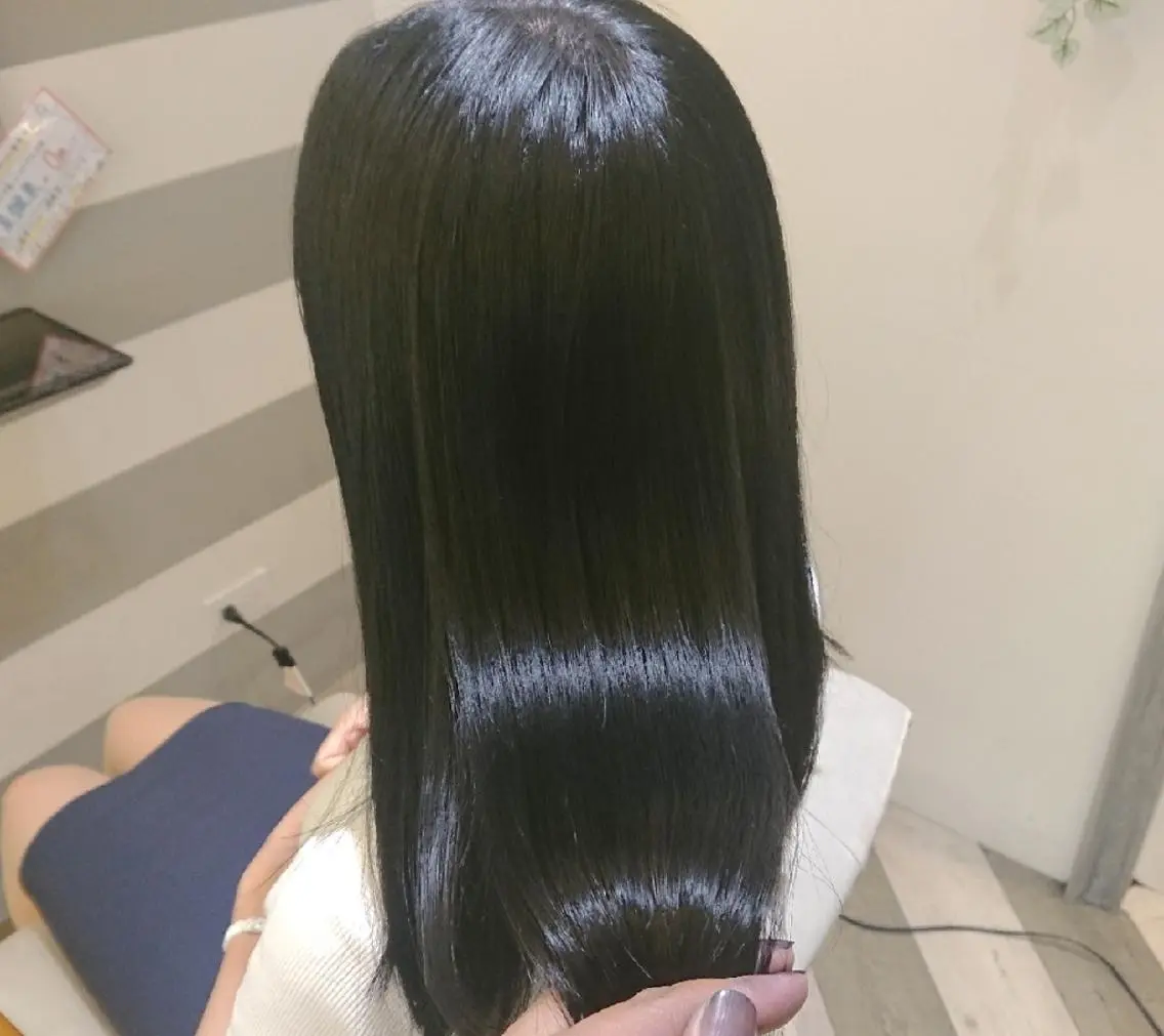 黒く見せなきゃいけないけど黒染めしたくないカラー&2STEPトリートメント(ブリーチ毛 応相談)の写真